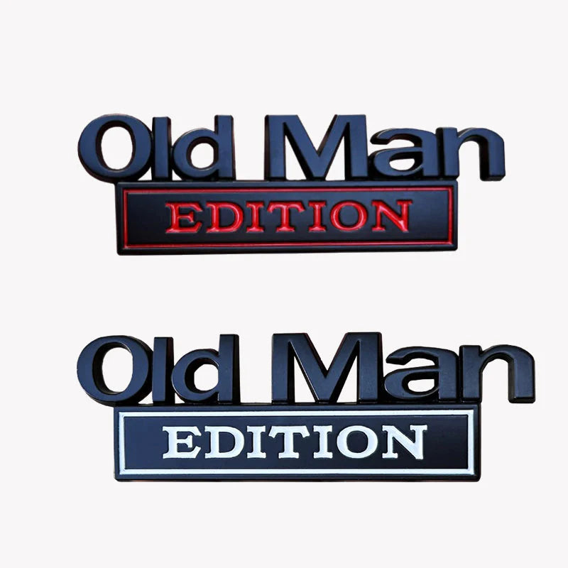 ๐ Old Man Edition-Auto-Emblem