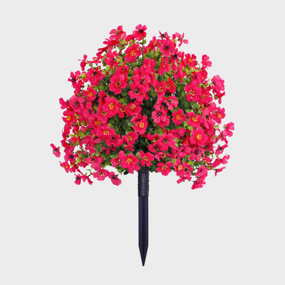 Kunstmatige Eucalyptus en Viooltjes Grondstekers Bloemdecorati