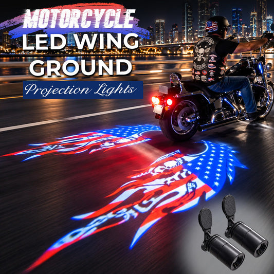 Motorcycle LED Wing Ground Projection Lights