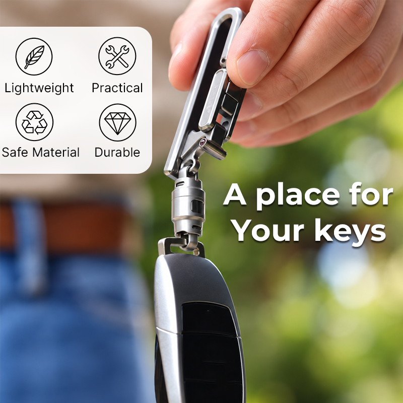 Lightweight Belt Key Clip for Everyday Carry