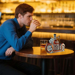 Creative Motorcycle Glass Wine Bottle