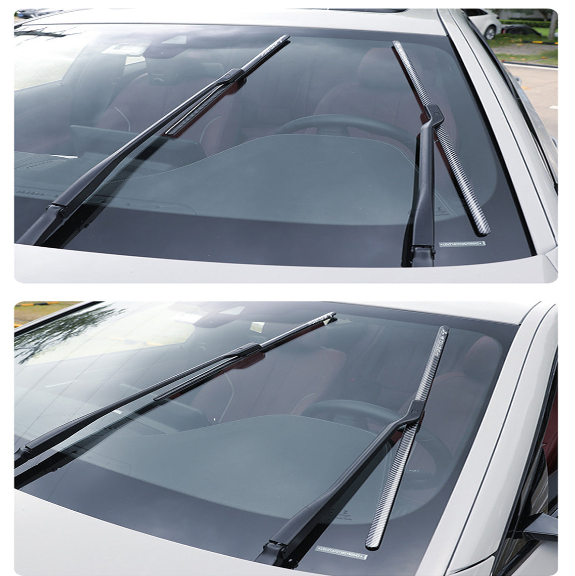 🌈 Quiet, boneless carbon fiber windshield wipers - give your car style, silence and clarity!
