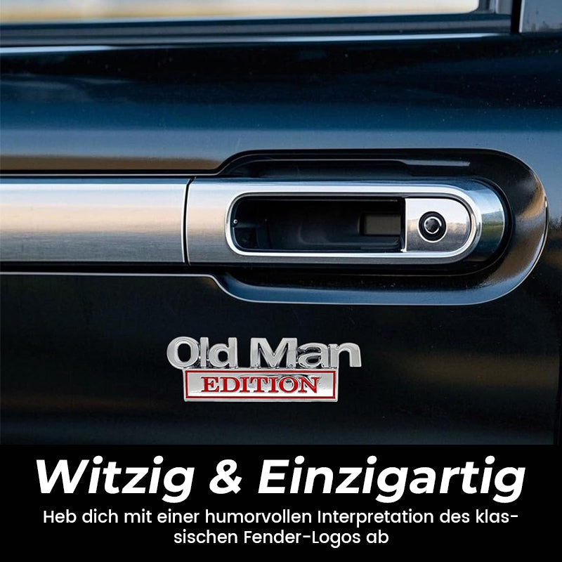 🚗 Old Man Edition-Auto-Emblem