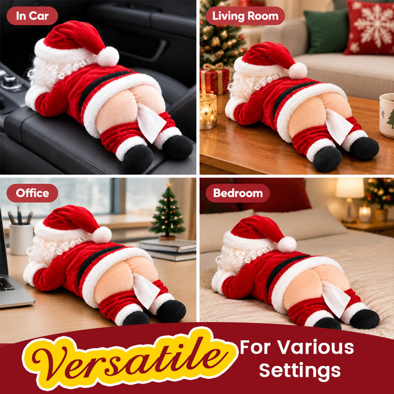 Funny Santa Butt Tissue Box Cover