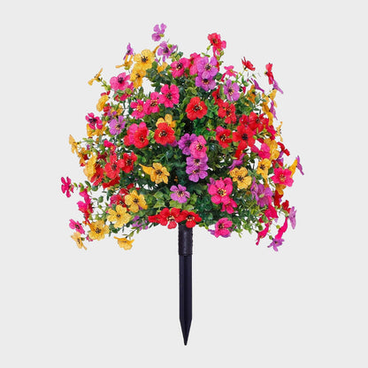 Kunstmatige Eucalyptus en Viooltjes Grondstekers Bloemdecorati