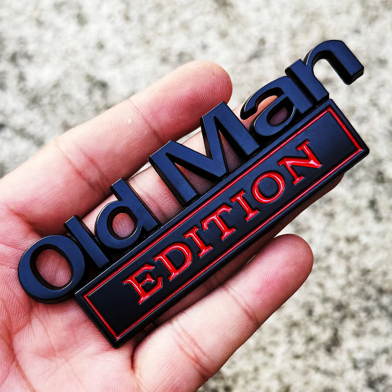 🚗 Old Man Edition-Auto-Emblem