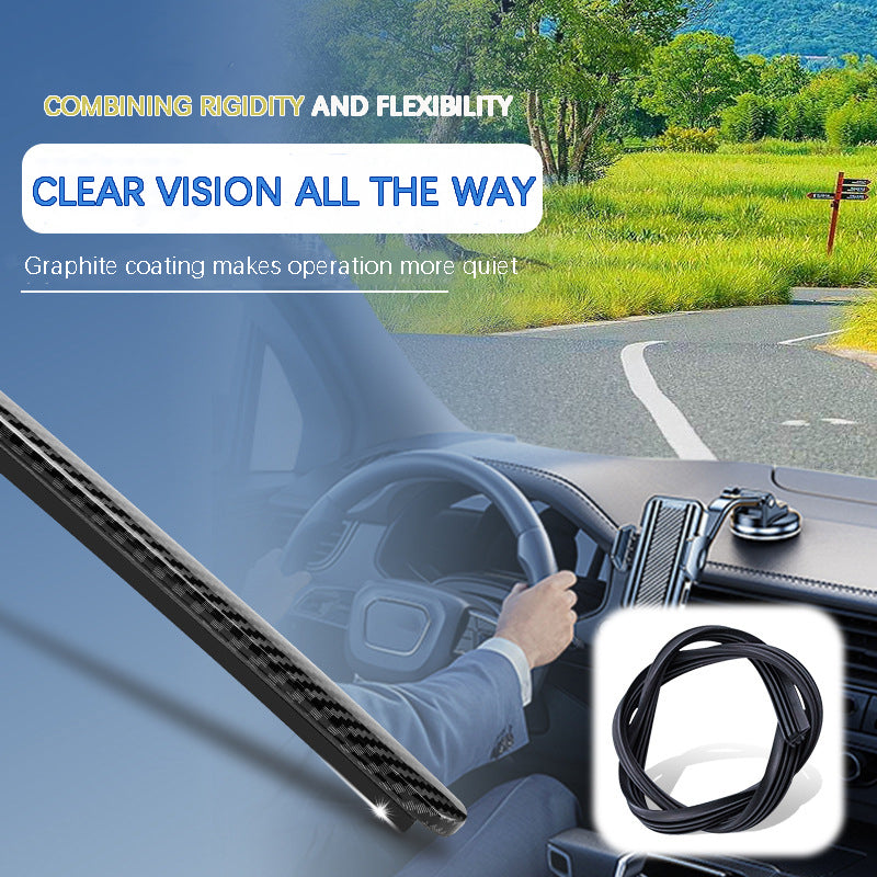 🌈 Quiet, boneless carbon fiber windshield wipers - give your car style, silence and clarity!