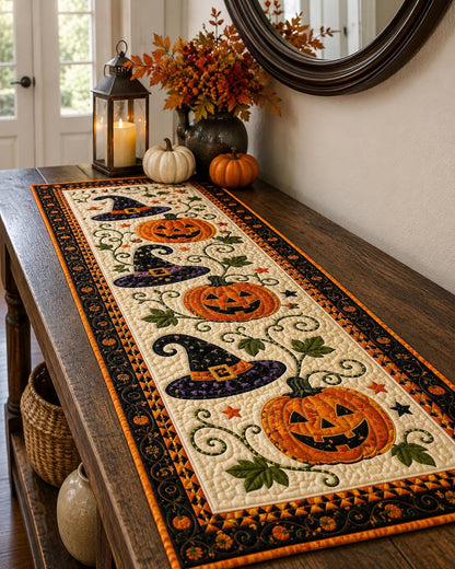 🎃 Halloween Quilted Table Runner – Cozy Fall Decor in Seconds