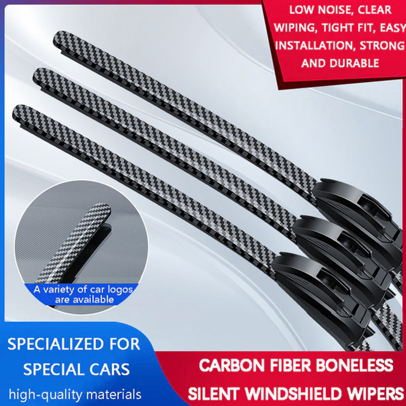 🌈 Quiet, boneless carbon fiber windshield wipers - give your car style, silence and clarity!