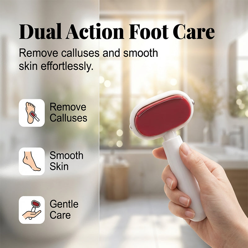 ✨🦶Double-Sided Foot Scraper – Easily Removes Calluses and Dead Skin