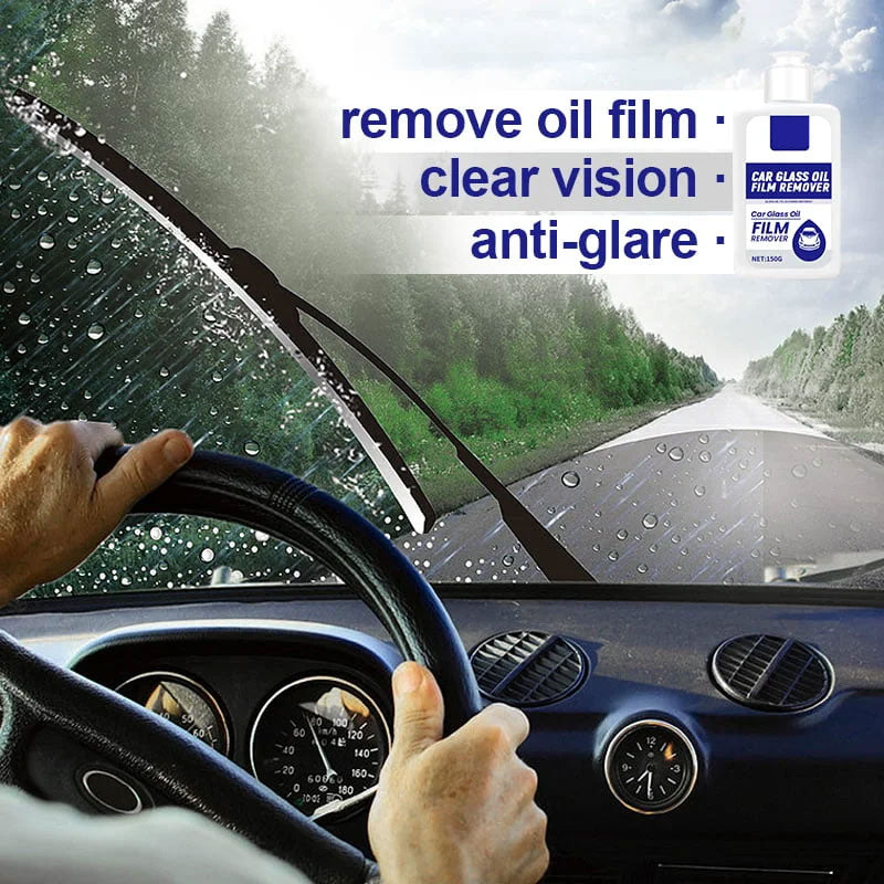 Remove car glass oil film #car #glass #carglass #remove#tiktokmademebu